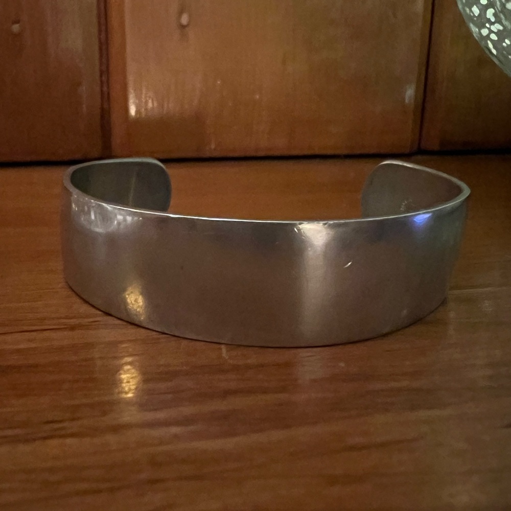 MJ Pewter Cuff Bracelet